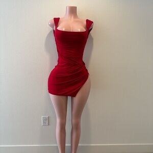 Elegant Red Mini Dress